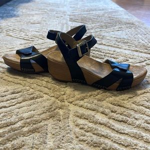 Size 36 Dansko wedge sandals